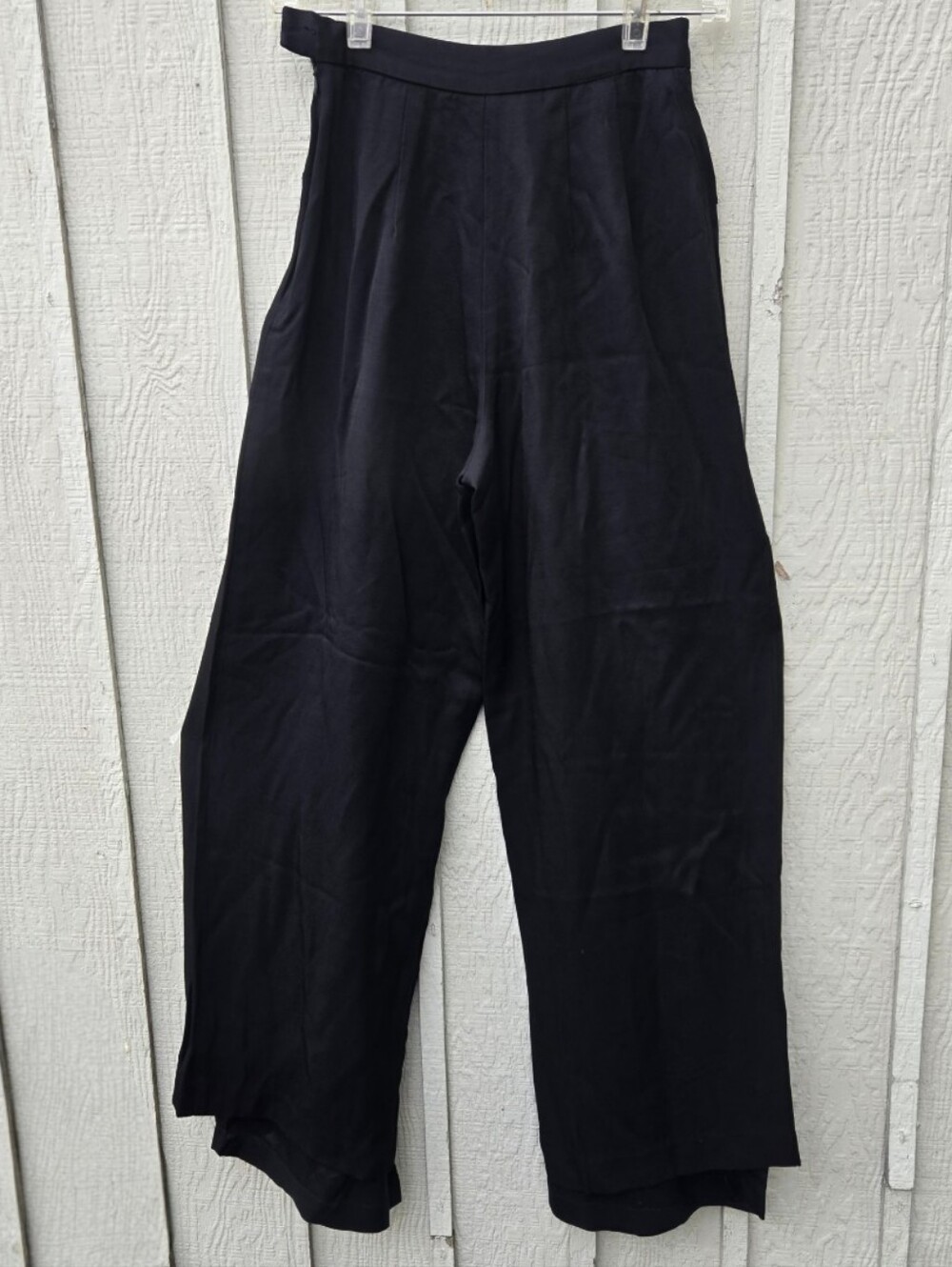 Vintage Lillie Rubin Black Wide-Leg Overlay Pants